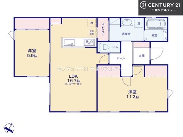 富里市七栄　3号棟