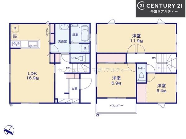 富里市七栄　6号棟
