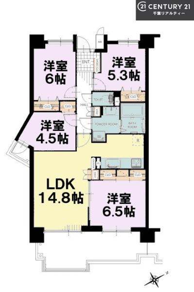 おゆみ野ハイムC館(間取り)
