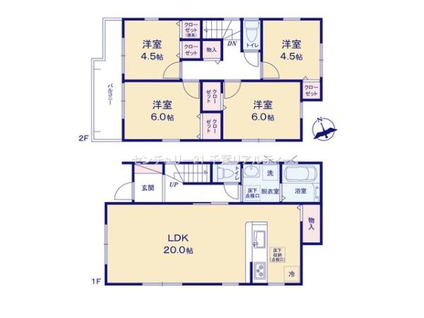 八千代市八千代台東6丁目(間取り)