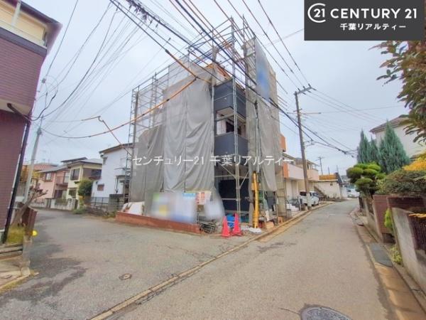 船橋市田喜野井6丁目(前面道路含む現地写真)
