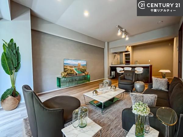 マープル津田沼スカイハイツB棟(リビング)