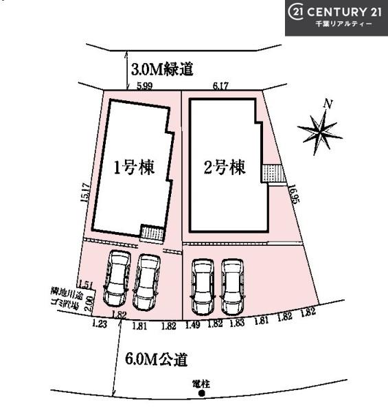 グラファーレ成田市玉造6丁目 1号棟(全体区画図)