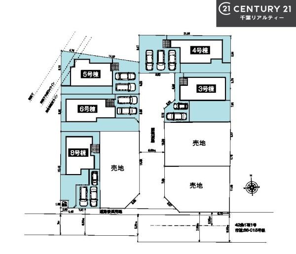 船橋市二和西5丁目 6号棟(全体区画図)