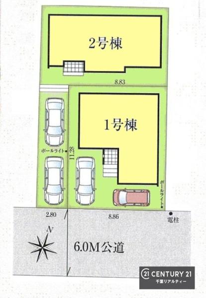 GRAFARE千葉市中央区都町1丁目 1号棟(全体区画図)