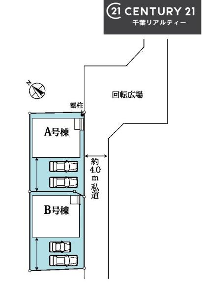 船橋市三山9丁目 A号棟(全体区画図)