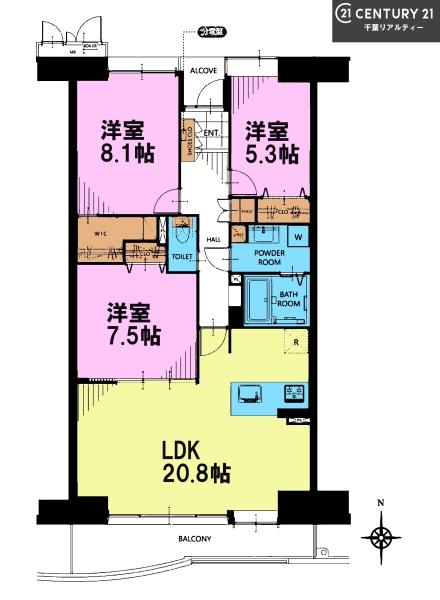 谷津パークタウン三番街第3-1-43号棟