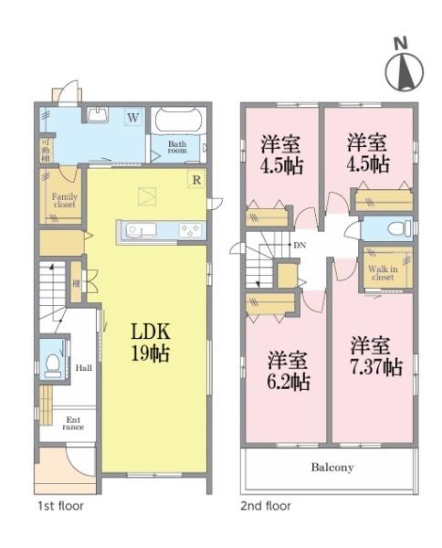 鎌ケ谷市東中沢4丁目　A号棟