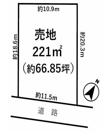 袖ヶ浦市今井1丁目　土地