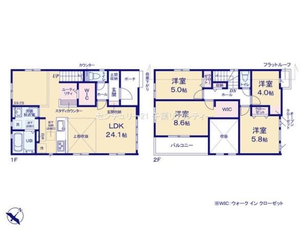 袖ケ浦市福王台4丁目　4号棟