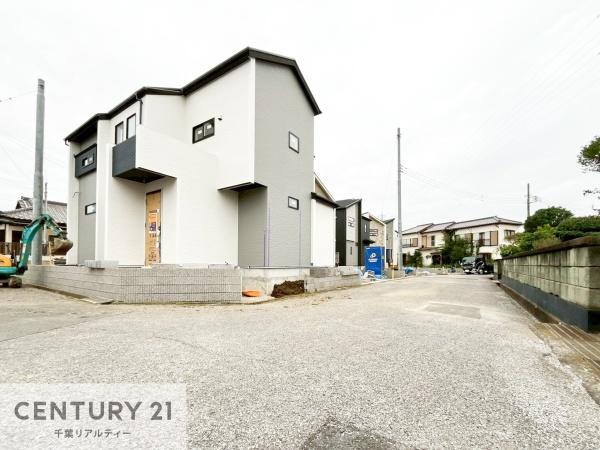 木更津市永井作2丁目の新築一戸建(前面道路含む現地写真)