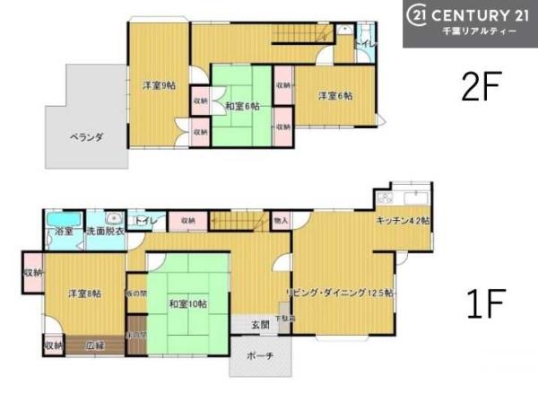 市原市青葉台1丁目の中古一戸建て(間取り)