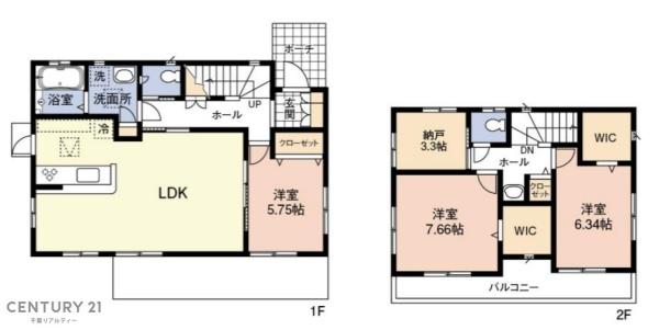 木更津市羽鳥野2丁目の中古一戸建て(間取り)