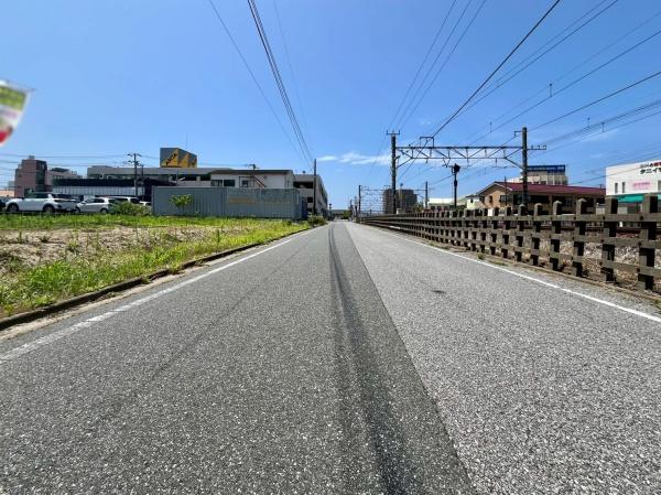 君津市久保2丁目の土地(前面道路含む現地写真)