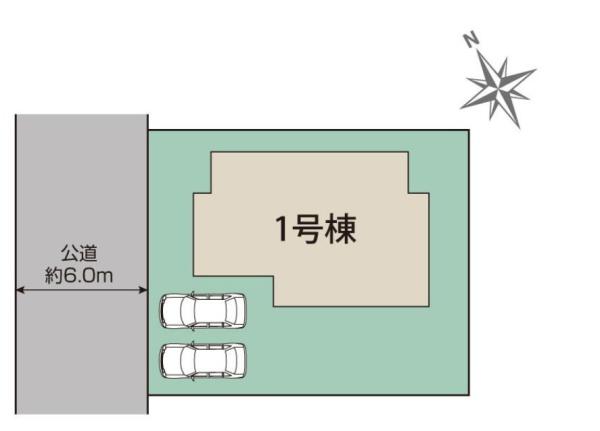 君津市君津台3丁目の新築一戸建(区画図)