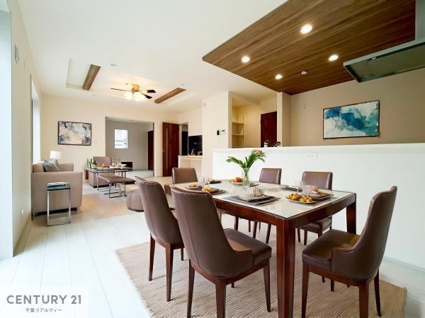 君津市君津台3丁目の新築一戸建(リビング)