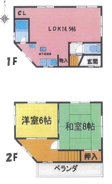 東大阪市日下町２丁目の中古一戸建て