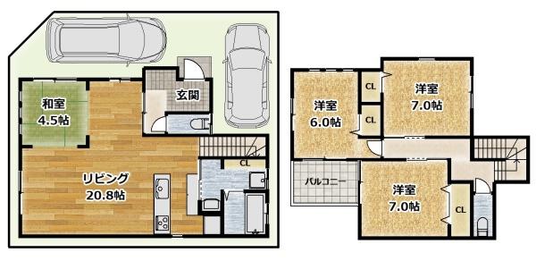 新築一戸建　八尾市東太子1丁目