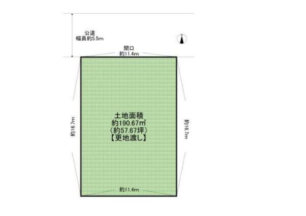 西鴻池町1丁目建築条件無し土地