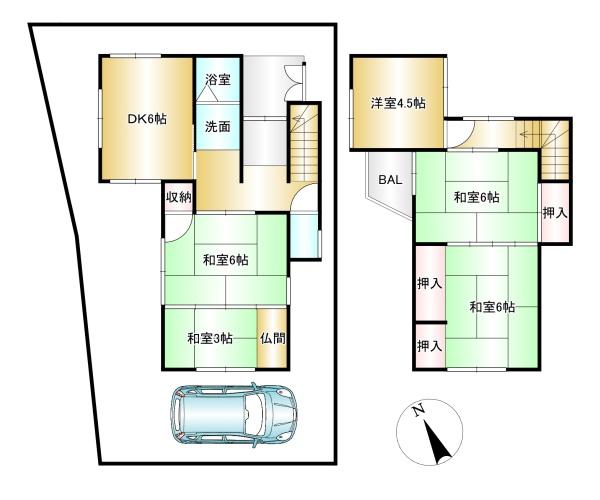 八尾市黒谷３丁目の中古一戸建て
