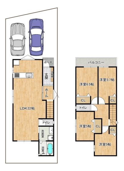 八尾市渋川町３丁目新築戸建　２号地