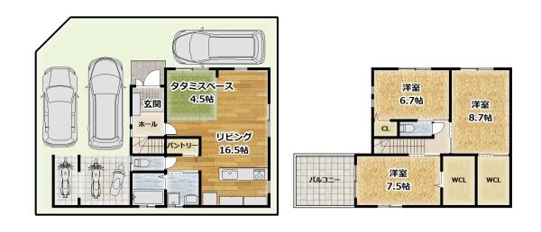 山本町北２丁目新築戸建て
