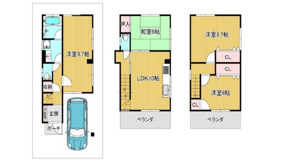 東大阪市高井田西１丁目の中古一戸建て