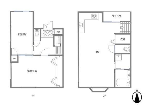 東大阪市吉田5丁目の中古一戸建て(間取り)