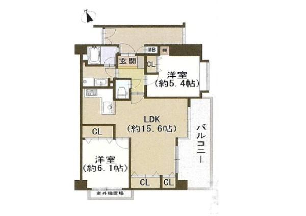 エスリード鴻池中古マンション(間取り)