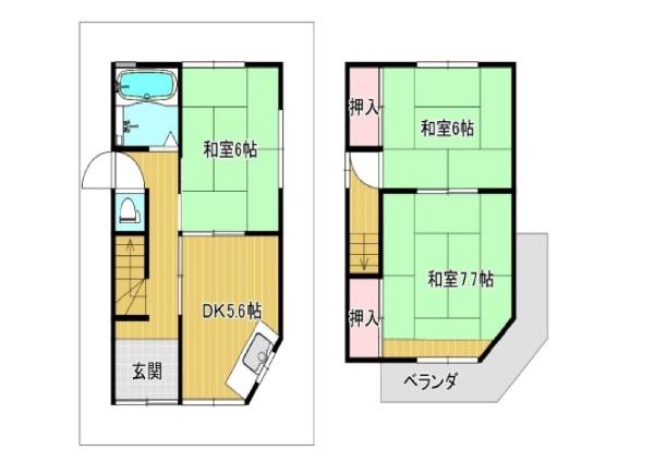東大阪市岩田町１丁目の中古一戸建て