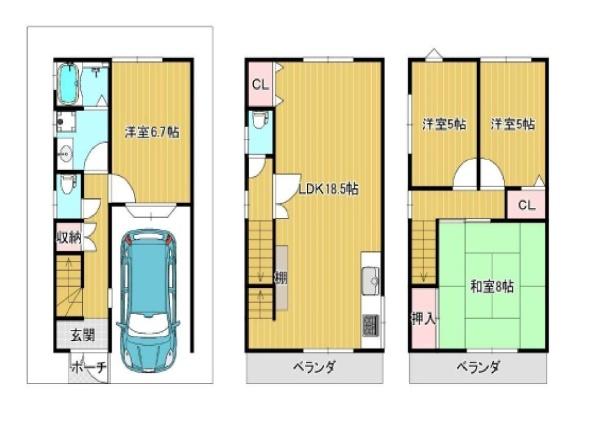 東大阪市御厨栄町２丁目の中古一戸建