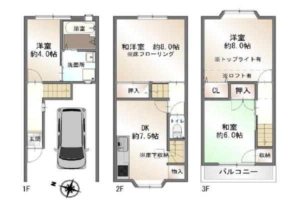 東大阪市吉田５丁目の中古一戸建