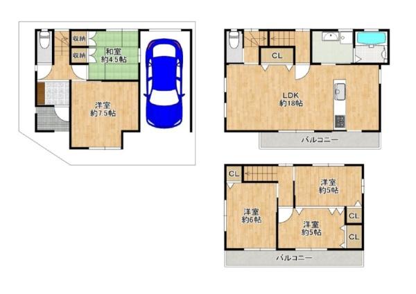八尾市木の本１丁目の中古一戸建