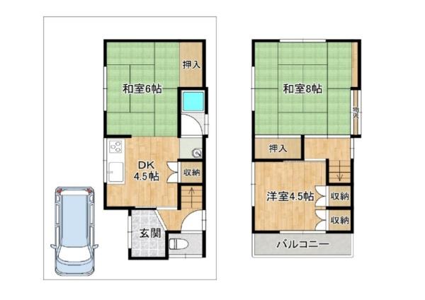 八尾市弓削町南２丁目の中古一戸建て
