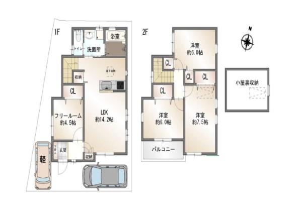 八尾市福万寺町南１丁目の中古一戸建