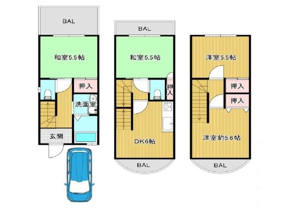 八尾市山本町南１丁目の中古一戸建