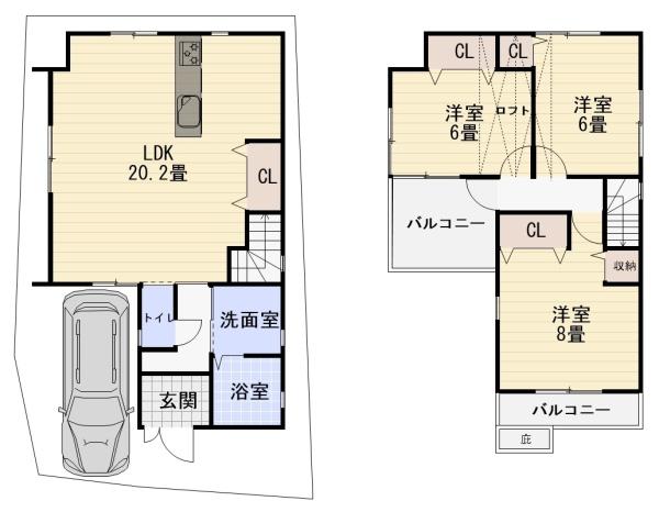 八尾市相生町３丁目の中古一戸建て
