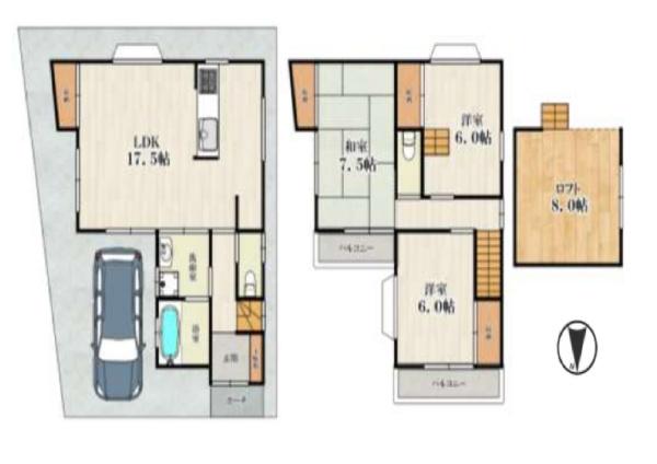 東大阪市菱屋東１丁目の中古一戸建て