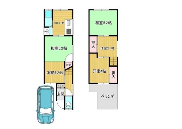 八尾市上之島町北１丁目の中古一戸建て