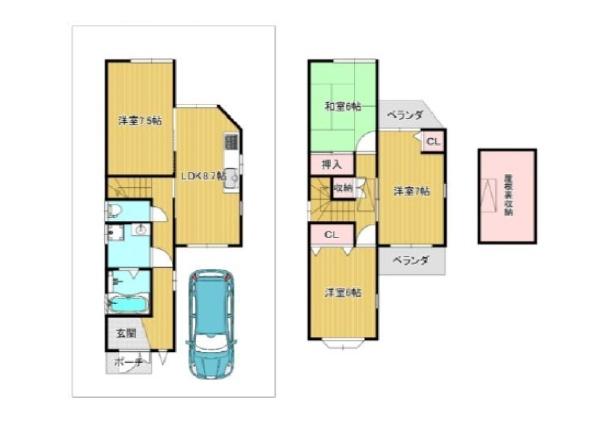 八尾市上之島町南１丁目の中古一戸建て
