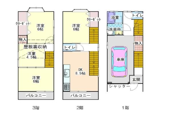 東大阪市友井３丁目の中古一戸建