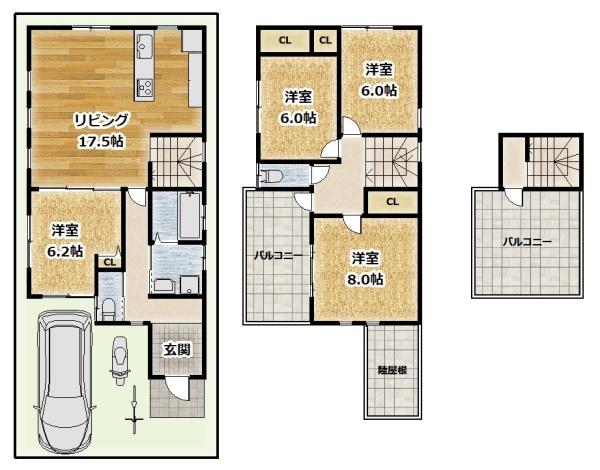 八尾市安中町８丁目の中古一戸建て