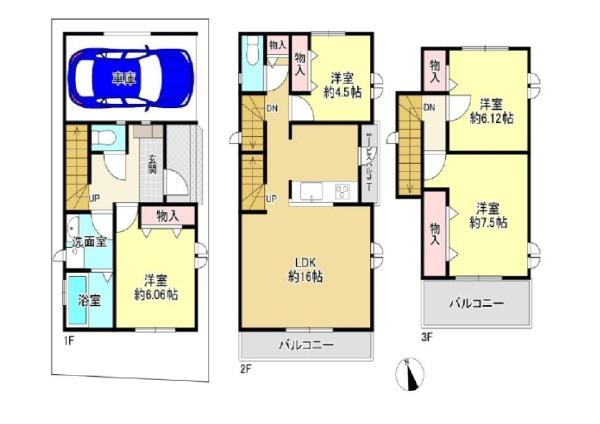 八尾市南本町６丁目の新築一戸建