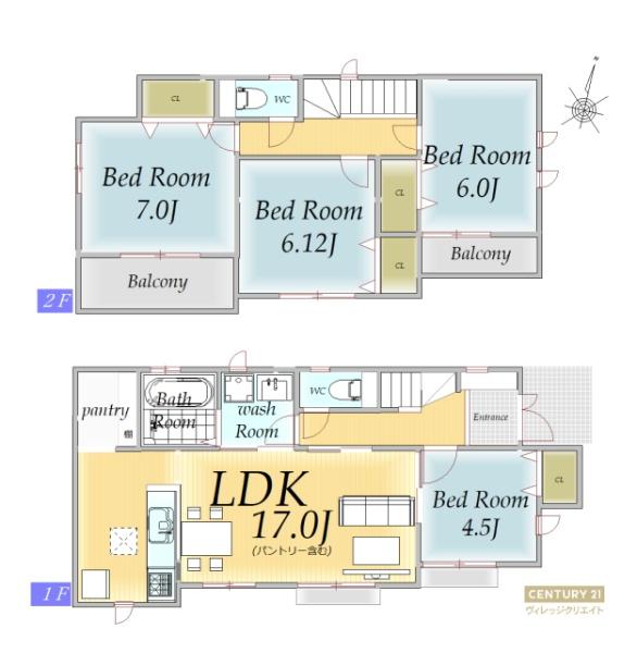 緑区大清水東2期C号棟新築戸建全3棟