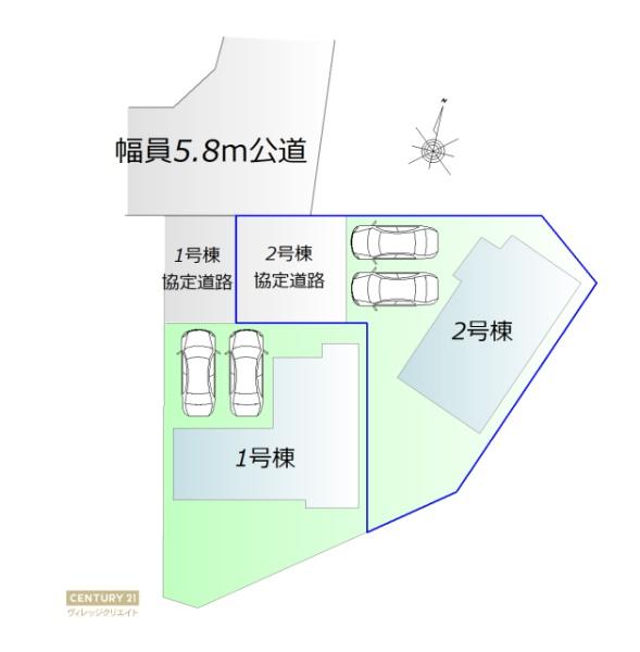 日進市藤島町長塚2号棟新築戸建全2棟