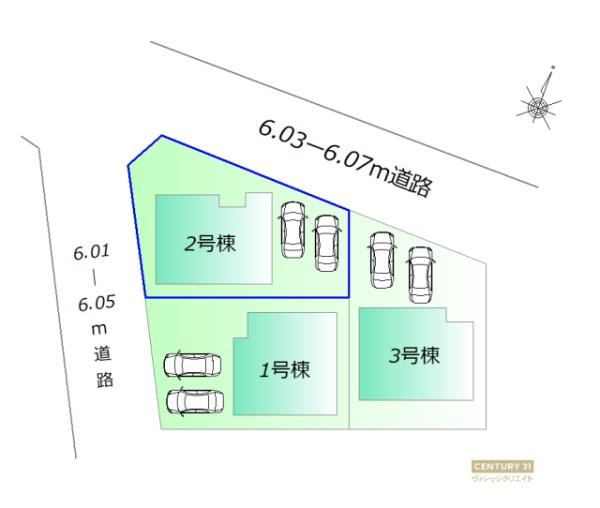 豊明市二村台第102号棟新築戸建全3棟