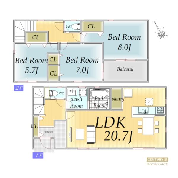東郷町春木第262号棟新築戸建全3棟