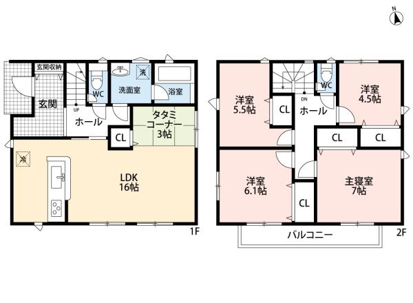 東郷町北山台第131号棟新築戸建て全2棟