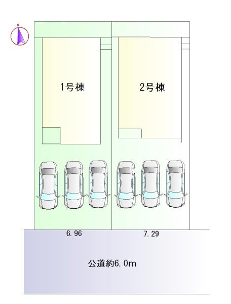 豊田市広川台小学校前　1号棟新築戸建　全2棟