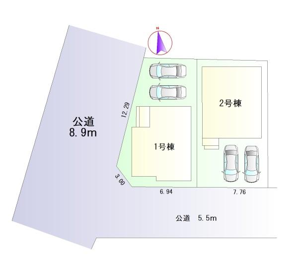 豊田市小坂町　2号棟新築戸建　全2棟